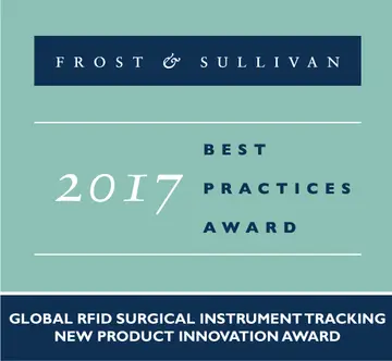Xerafy Receives 2017 Frost & Sullivan Product Award for Surgical Instrument Tracking Solution