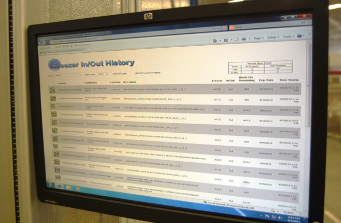 COMP_Freezer-In-Out-History-Control-c-Jim-Morgan-672x440 航空航天制造商如何利用 Xerafy RFID 跟踪高温高压在制品生产