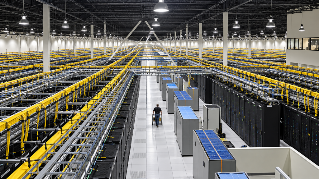 SOCM_hero picture endless server rows beneath yellow cable trays